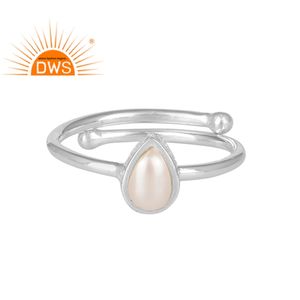 Ensemble de perles en argent Sterling 925, anneau fantaisie, vente en gros, ornée de pierres précieuses, pour filles, offre spéciale - Product Image 1