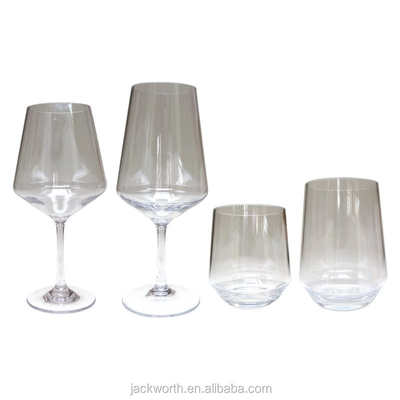 Triangle Acrylic Plastic Drinking Glass Tumbler - Cute & Durable