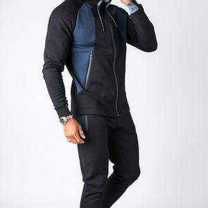 Conjunto Deportivo Sostenible de Nuevo Diseño OEM, Traje Deportivo para Hombre, Ropa Deportiva Lisa, Trajes Deportivos de Algodón/Poliéster Puro - Product Image 4