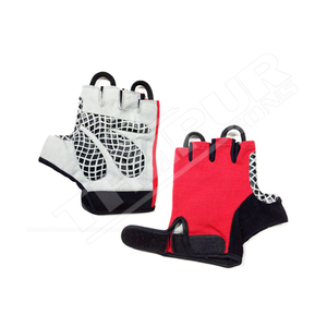 Guantes de cuero de neopreno unisex de medio dedo para entrenamiento de gimnasia entrenamiento Fitness levantamiento de pesas para ciclismo hogar deportes al aire libre - Product Image 3