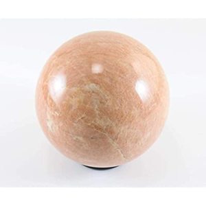 Sphère polie de pierre de lune de pêche de guérison de haute qualité belle boule de cristal pour la Protection et la décoration d'énergie d'attraction d'amour - Product Image 1