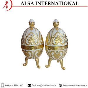 Vente en gros d'œufs en métal Antique, artisanat décoratif, acheter depuis le vendeur - Product Image 2