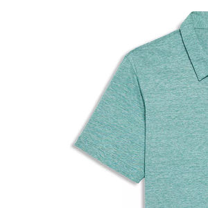 T-shirt polo vert menthe sur mesure OEM, nouvelle arrivée, pour hommes/garçons, 100% coton piqué, tissu de haute qualité - Product Image 5