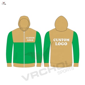เสื้อฮู้ดปักลายแบบกำหนดเองลวดลายทึบขนาดพลัสไซส์วิธีการถักนิตติ้งที่มีคุณสมบัติป้องกันการหดตัว - Product Image 2