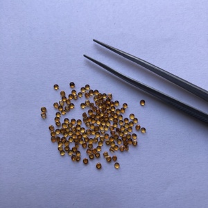 หินซิทรีนธรรมชาติ3มม. อัญมณีทรงกลมเรียบกึ่งมีค่าหลังเรียบอัญมณีหลวมร้านค้าขายส่งออนไลน์ในราคาโรงงาน - Product Image 2