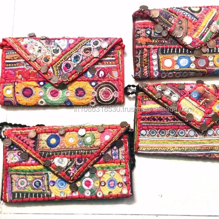 Клатч Banjara, сумки-мессенджеры, винтажный Племенной старинный Племенной клатч ручной работы, цыганский индийский клатч Banjara
