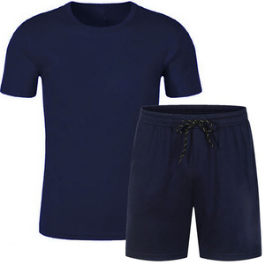 กางเกงขาสั้นผู้ชายฤดูร้อนชุดเสื้อยืดสบายสำหรับผู้ชาย - Product Image 2