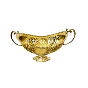 Support à fruits décoratif, bols en métal de qualité supérieure, finition dorée tendance, service à fruits secs classique, décoration de table - Product Image 1