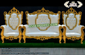 Conjunto de Sofás para Bodas Indias Estilo Bollywood, el Mejor Conjunto de Sofás Chaise para Recepciones de Boda, Sofá/Chaise Tallado a Mano de Última Moda, Australia - Product Image 6