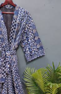 Chaquetas informales con estampado floral para mujer para otoño silueta suelta de moda con cintura natural y decoración de cinturón - Product Image 4