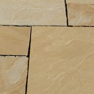 Losas de Pavimento de Arenisca India Sunset Buff, Piedras Decorativas al Mejor Precio, Garantía de 5 Años, Diseño Tradicional para Caminos de Jardín Exteriores - Product Image 1