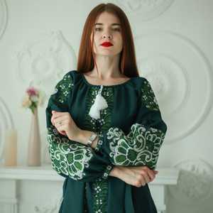 Sensuelle Ukraine mode haute exigence magnifique bleu blanc brodé parole longueur robe ukrainienne gland cravate Costume relaxant - Product Image 4