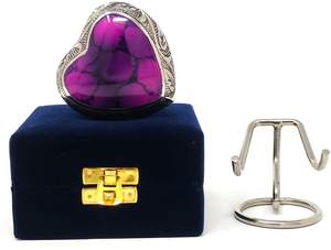 Urne funéraire pour bébé de style américain Purple Heart Keepsake par Brassworld India Funeral Supplies - Product Image 4
