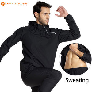 Sauna <b>Suit</b> Dropshipping Slimming Exercise PVC Plastic <b>Body</b> Fitness Gym 2 Piece Weight Loss Anti-Rip Sweat Sauna <b>Suit</b> With Hood - Product Image 4