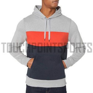 Venta al por mayor de Color sólido Sudadera con capucha Unisex Oversize blanco 100% algodón de los hombres de sudaderas con capucha - Product Image 3