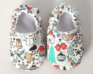 Bottines molletonnées antidérapantes pour bébé, en coton biologique, slip pour nouveau-né, tendance, collection 100 - Product Image 1