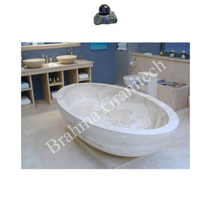 Bañera de mármol y piedra natural superventas 2020 con características de remojo y masaje incluye accesorio de escurridor - Product Image 1