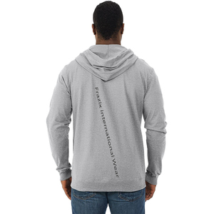 Sudaderas con capucha y cremallera personalizadas de gran tamaño Logotipo de poliéster de algodón teñido liso de alta calidad impreso para la temporada de invierno - Product Image 3