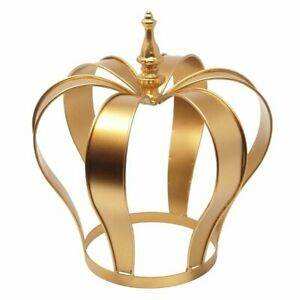 Corona de Metal con Recubrimiento de Polvo Dorado, Corona Decorativa de Lujo al por Mayor, de la Mejor Calidad, en Venta - Product Image 6