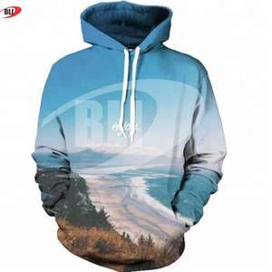 เสื้อฮู้ดผู้ชายผ้าโพลีเอสเตอร์100% มีฮู้ดพิมพ์ซับลิเมชันสำหรับกีฬาฤดูหนาวออกแบบโลโก้ได้ตามต้องการ - Product Image 6