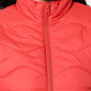 Veste longue doudoune d'hiver pour femme avec doublure en nylon à fermeture éclair respirante remplie de coton imprimé-en vente! - Product Image 6