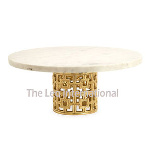 Support à gâteau en émail marron en forme de cœur, finition blanche, pour mariage, événements, décoration, accent de maison - Product Image 6