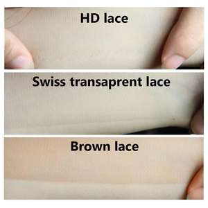 Cierre Frontal de encaje suizo, accesorio de cabello virgen HD con cutícula, predespuntado - Product Image 6