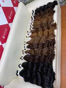 Apohair 100% Cabello humano Cabello a granel ondulado natural Todos los colores Sin enredos Sin desprendimiento Estilo de onda profunda suelta - Product Image 2