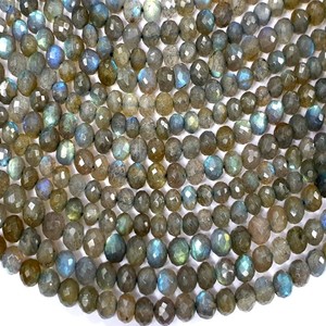 Perles rondes en Labradorite naturelle AAA, pierres précieuses, à facettes, pour la fixation de bijoux, directement du fabrication, livraison gratuite - Product Image 5