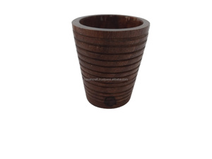Eco Friendly Wood Viking Wine Glass Wood Drinking Glass Hot Selling Product Wood Handmade Glass for Home Hotel and Restaurant - Product Image 2