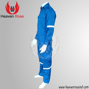 Mono de mezcla de manga corta de algodón personalizado Trajes de trabajadores de la construcción con múltiples bolsillos - Product Image 6
