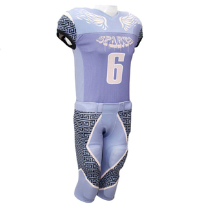 Uniforme de Football américain, uniforme en maille et Polyester par Sublimation, prix d'usine, avec Service OEM, vente populaire - Product Image 1