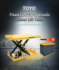 Tijera hidráulica portátil, pequeña mesa elevadora de acero inoxidable para coche de tijera fija automática eléctrica - Product Image 6