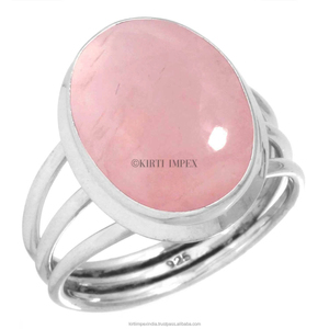 Aura Jewelry's Unique Designs German Silver <b>Rose</b> <b>Quartz</b> Silver Plated Ethnic Boho <b>Rings</b> Vintage Women's Jewelry Reasonable Price - Product Image 5
