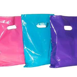 Bolsa de Plástico con Asas, Hermosa Bolsa de Compras Personalizada Biodegradable con Asas Troqueladas y Logotipo - Product Image 1