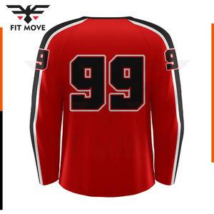 2024 vente en gros de haute qualité dernière conception maillot de Hockey sur glace vêtements de Sport d'équipe personnalisés pas cher maillot de Hockey sur glace OEM ODM Service - Product Image 2