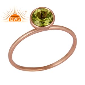 แหวนหมั้นทองคำโรส9K แข็งสำหรับผู้หญิง,ผู้ผลิตเครื่องประดับแหวนเพอริดอทมันวาว - Product Image 1