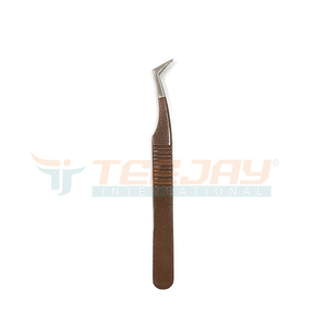 TEEJAY บูตขนตาเคลือบผงสีน้ำตาล,แหนบต่อขนตาขนาด12ซม. เครื่องมือดูแลความงามแหนบทดสอบด้วยมือ - Product Image 6