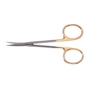 IRIS ONYX 4.5 ''(11.5cm) กรรไกรสเตนเลสแบบแมนนวลออกแบบให้ตรงหรือโค้งสำหรับเครื่องมือผ่าตัด - Product Image 5