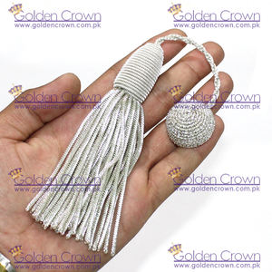 Pompon de ballon de diplôme en argent sterling, pompon pour médecins tmt - Product Image 6