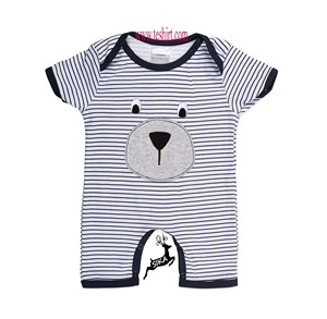 Pelele de algodón para bebé, mono liso y teñido de pantone, OEM /ODM, algodón ocs de bambú en línea, venta al por mayor - Product Image 1