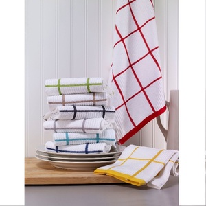 T Fal ตรวจสอบปาร์เก้ผ้าฝ้ายลินินชาผ้าขนหนูครัวจานผ้าขนหนูผ้าฝ้ายอินทรีย์100% GOTS ใบรับรอง - Product Image 1