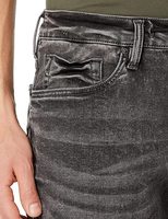 Shorts en jean respirants foncés pour homme, coupe droite, déchirés, en coton, broderie personnalisée OEM, fermetures éclair, écologiques, séchage rapide – Collection Été 2025