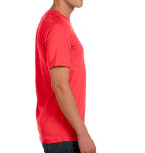 Bella Canvas Unisexe Respirant Coton Tee Hommes Rouge À Manches Courtes Sport Cou T-Shirt Uni Blanc Top - Product Image 5