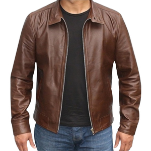 Veste de moto longue en cuir véritable 100%, accessoire européen pour Protection premium, offre spéciale, EN17092 - Product Image 5