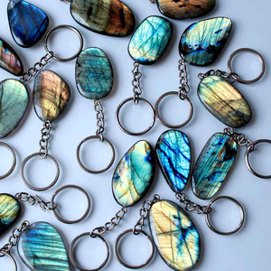 Llavero de Cristal Premium, Set de Regalo de Boda, Anillo con Piedra Preciosa, Soporte para Piedras |   Proveedor Mayorista en Línea de Llaveros de Cristal Curativos - Product Image 1