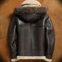 Nouveau coupe-vent moto travail lourd fourrure vestes en cuir pour hommes 2021