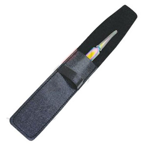 Bolsa de cuero negro para pinzas de extensión de pestañas, Etiqueta Privada, pinzas de cejas de acero inoxidable de alta calidad - Product Image 2