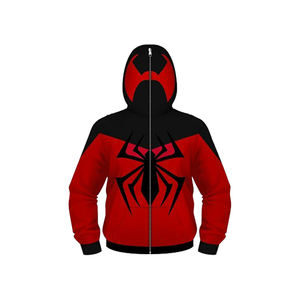 Sweat à capuche unisexe 100% coton polyester, vêtements de rue de haute qualité avec fermeture éclair, visage complet, fermeture éclair, vente en gros - Product Image 2