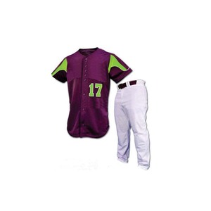 Best Quality Baseball Uniforms 100% <b>Polyester</b> fabric Adult Full Baseball Sublimation Baseball Uniform Shirt and Pant - Product Image 5
